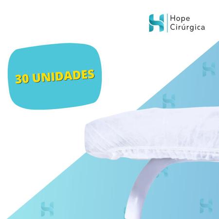 Imagem de KIT 30 Lençóis Descartável TNT Branco Maca Soft 2,00x0,90 C/ Elástico 30 Unidades Anvisa