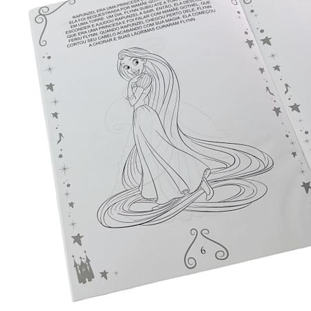 Princesa Rapunzel para Colorir - Desenhos para Pintar da Disney -  Brinquedos de Papel