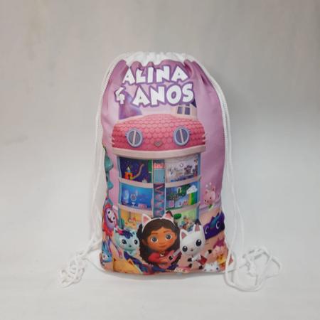 Imagem de Kit 30 mochila Saco Personalizada