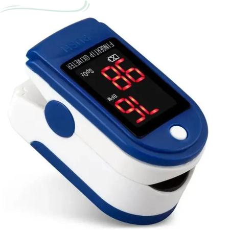 Imagem de kit 30 Oxímetros de pulso para dedo Swisscare  branco/azul
