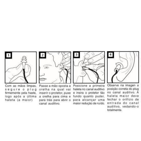 Imagem de Kit 30 Protetor Auricular Tipo Plug Tampão de Ouvido Com Cordão Bicolor Prevent 16 db