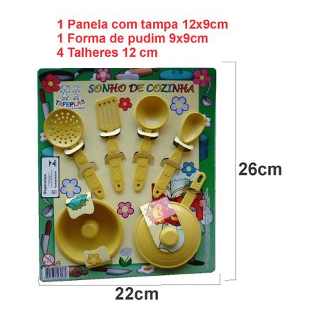 Imagem de Kit 34 Pecas Panelinhas de Brinquedo Mini Peças Infantil Brinquedos de Menina