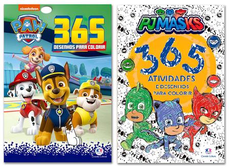 Imagem de Kit 365 Atividades e Desenhos - PJ Masks + Patrulha Canina