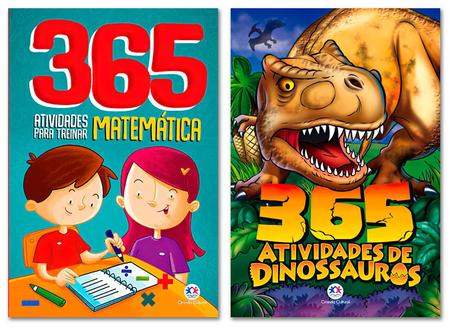 Livro 365 Atividades De Dinossauros Exercícios Educativos - MEGA