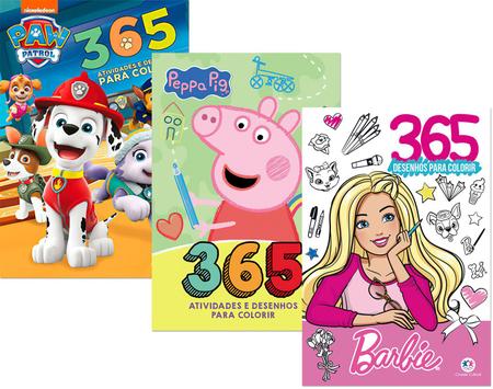 Kit 365 Atividades - Patrulha Canina Desenho e Peppa Pig - Outros Livros -  Magazine Luiza