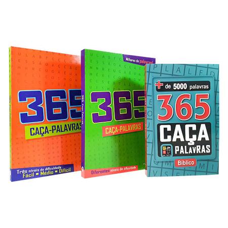 365 Caça-palavras Bíblico + De 5000 Palavras - Livro Físico