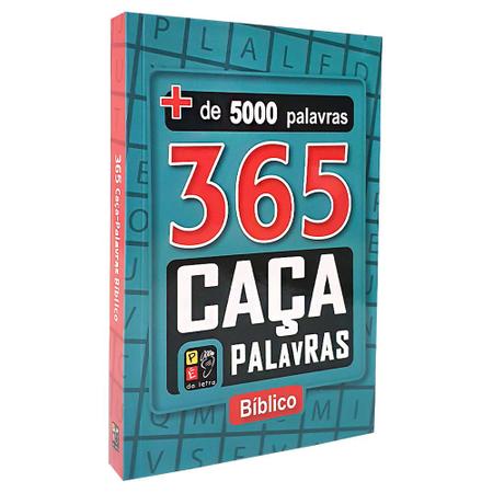 Kit 6 Livros 365 Caça Palavras + Caça Palavras Bíblico - Kit de Livros -  Magazine Luiza