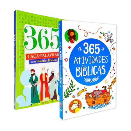 Kit 365 Caça-Palavras com Histórias Bíblicas + 365 Atividades