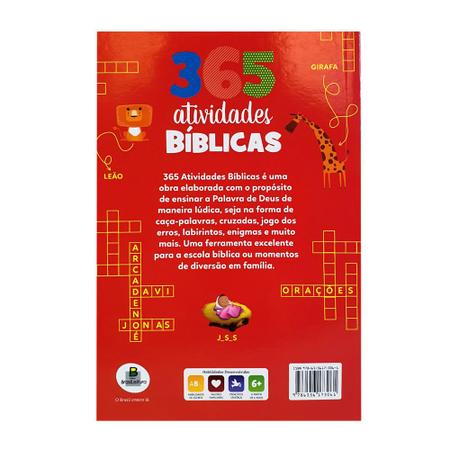 Livro 365 Caça Palavras C/ Historias Bíblicas - - Livros de Caça-palavras -  Magazine Luiza