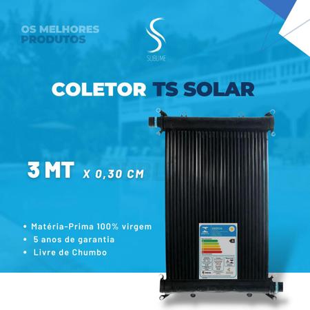 Imagem de Kit 38 Placas 3mt - Aquecimento Solar Piscina - 34m² / 47.500 Litros - Marca Ts Solar