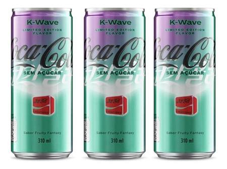 Imagem de Kit 3un Coca-cola K-wave Sem Açúcar 310ml Fruity Fantasy