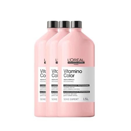 Imagem de Kit (3und) Condicionador Vitamino Color 1,5L - LOréal