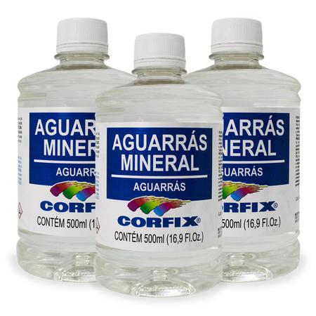 Imagem de Kit 3x Aguarrás Mineral 500ml Corfix