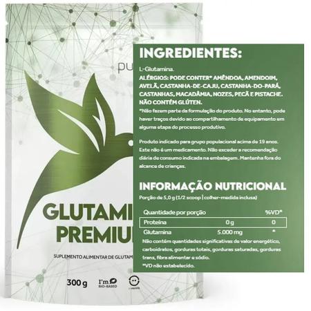 Imagem de Kit 3x Glutamina Premium - (300g) - 100% Pura - Pura Vida