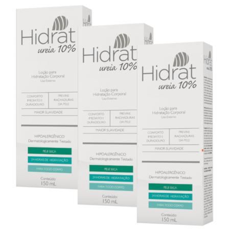 Imagem de Kit 3x Hidrat Uréia 10% Loção Hidratante Corporal 150ml