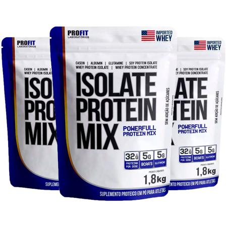 Imagem de Kit 3x Isolate Protein Mix Refil 900g - Profit Labs