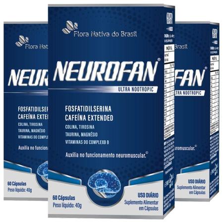 Imagem de Kit 3X Neurofan Ultra Fosfatidilserina + Vitaminas 60