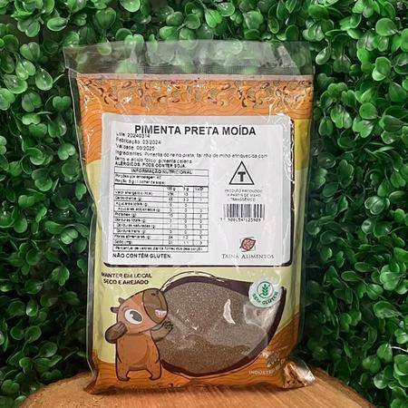 Imagem de Kit 3X: Pimenta Preta Moída Tainá Alimentos 200G