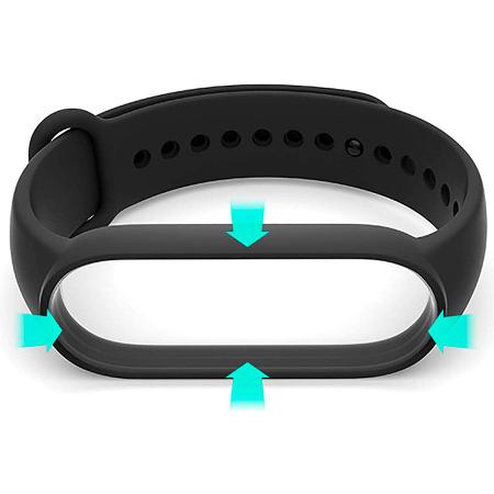 Imagem de Kit 3x Pulseiras Silicone Sport Flexível Compatível Xiaomi Mi Band 3 4 