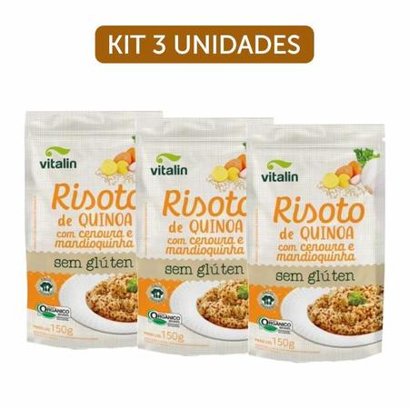 Imagem de Kit 3X: Risoto Quinoa, Cenoura E Mandioquinha Orgânico Sem