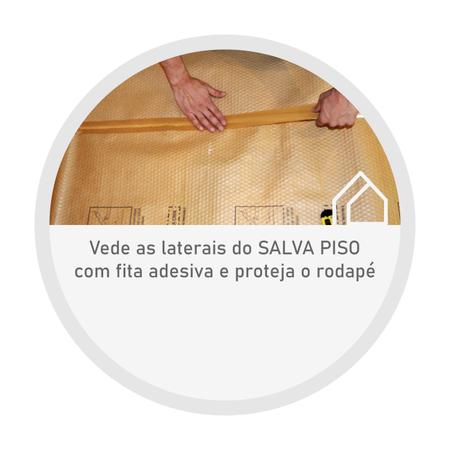 Imagem de Kit 3x Salva Piso Salvabras 0,50x25m Kraft + Plastico Bolha