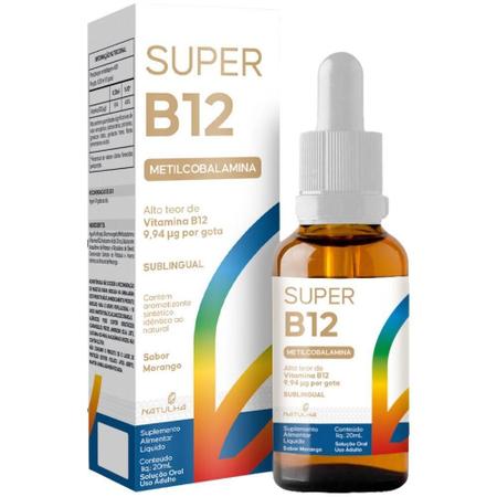 Imagem de Kit 3X Super Vitamina B12 Metilcobalamina Sublingual 20Ml