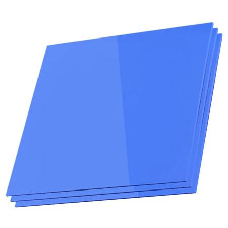 Imagem de Kit 3x Thermal Pad Almofada Térmica 10cm x 10cm (100mm x 100mm) x 3mm Para BGA VGA VRM Cor: Azul