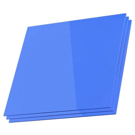 Imagem de Kit 3x Thermal Pad Almofada Térmica 10cm x 10cm (100mm x 100mm) x 4mm Para BGA VGA VRM Cor: Azul