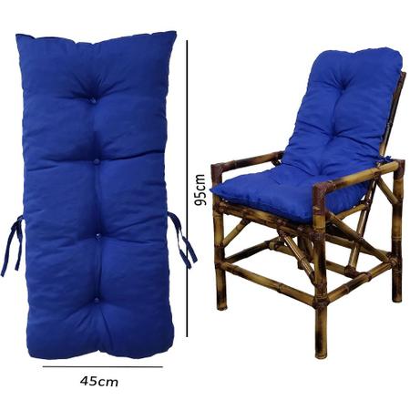 Imagem de Kit 4 Almofadas Estampadas Para Cadeira Sofa Poltrona Bambu