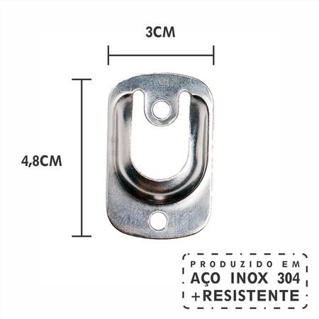 Imagem de Kit 4 Barra Tubo Churrasqueira Aluminio 65cm Suportes Inox