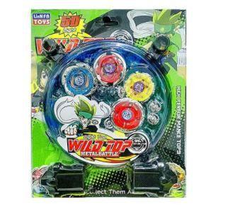 Beyblade Metal Kit 2 ou 4 Led Lançador Arena Tornado Brinquedo