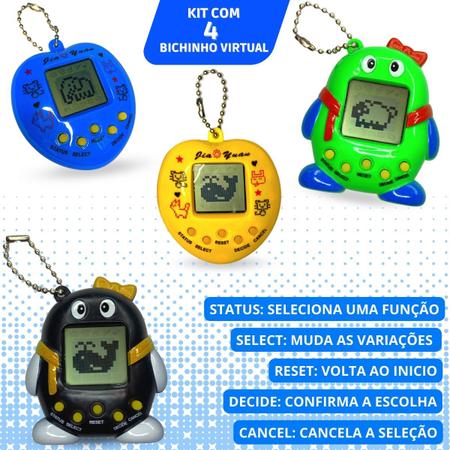 bichinho virtual Tamagotchi jogo eletrônico 69+1