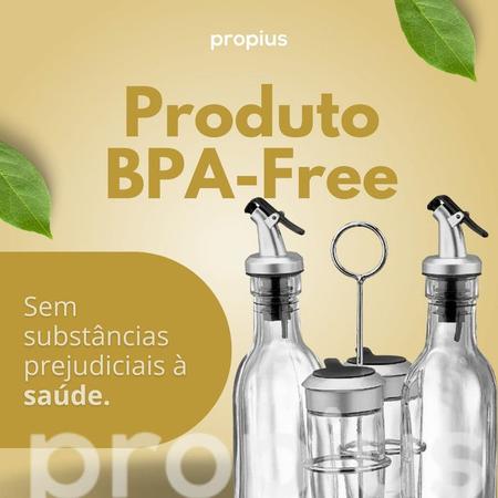 Imagem de Kit 4 Bico Dosador Aço Inox Silicone Evita Desperdício Oxigenação Para Bebida Eficiente