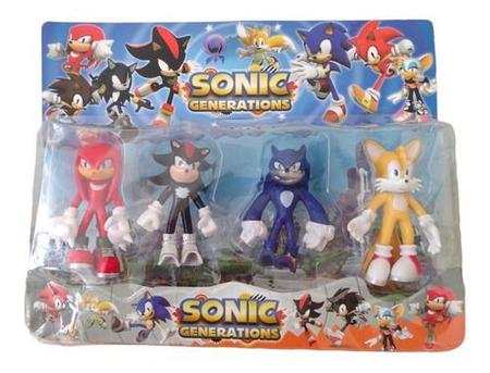 Brinquedo infantil 4 boneco sonic e sua turma. no Shoptime