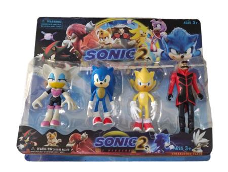 Kit 4 Bonecos Coleção Sonic E Amigos Brinquedo Filme - Araujo Presentes -  Bonecos - Magazine Luiza