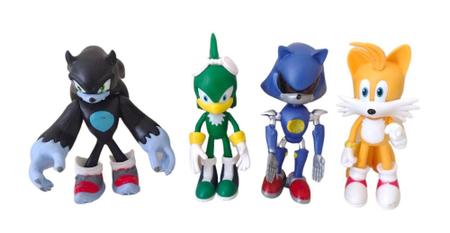 Kit 4 Bonecos Sonic Knuckles The Echidna Metal Sonic Coleção Dia das  Crianças - Bonecos - Magazine Luiza