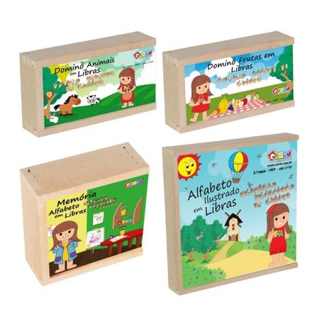 Kit 4 Brinquedos Educativos E Jogos Pegagogicos Aprendendo Idiomas