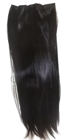 Imagem de kit 4 Cabelos liso peruca Longa Aplique com Tic Tac Sintético