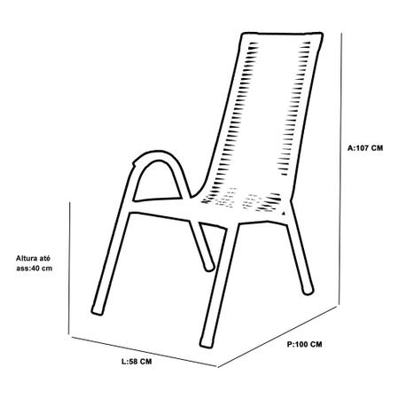 Imagem de Kit 4 Cadeiras Canadá Fibra Sintética Pequi
