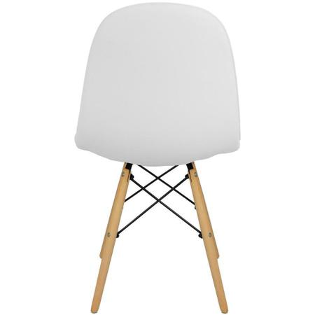 Imagem de Kit 4 Cadeiras Charles Eames Botonê Eiffel Estofada - Branca