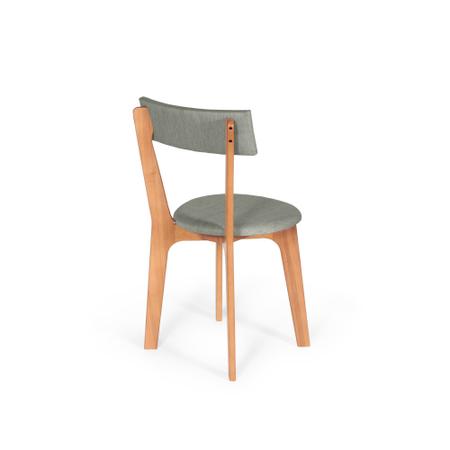 Imagem de Kit 4 Cadeiras de Jantar em Madeira Estofadas - Anjo Gabriel Design