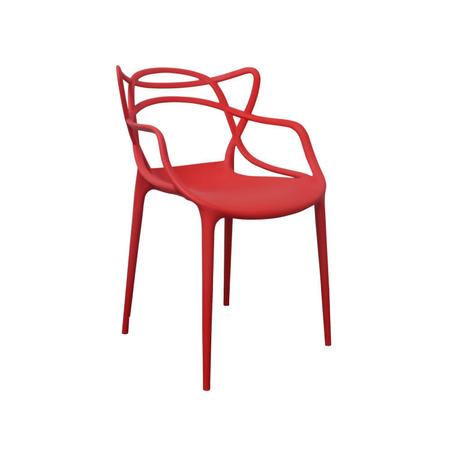 Imagem de Kit 4 Cadeiras Polipropileno Alegra Espresso Móveis