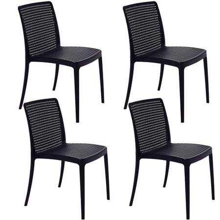 Conjunto 8 Cadeiras Isabelle Preta Tramontina 92150/009