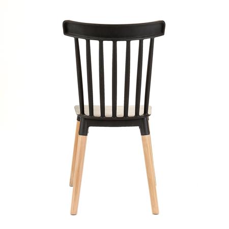 Kit 4 Cadeiras Windsor Preta - Garden Life Imagem de Kit 4 Cadeiras Windsor Preta
