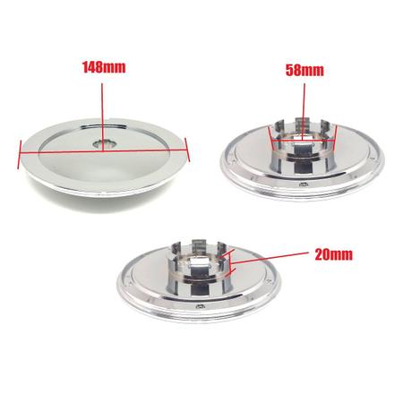 Kit 4 Calota Central Centro Audi A8 A3 Roda Scorro S181 S172 - GFM Imagem de Kit 4 Calota Central Centro Audi A8 A3 Roda Scorro S181 S172