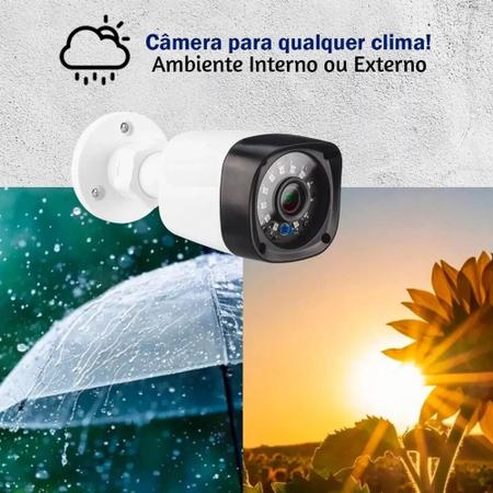 Imagem de Kit 4 Câmeras De Segurança Residencial Full HD 2MP Dvr Intelbras mhdx Full Hd