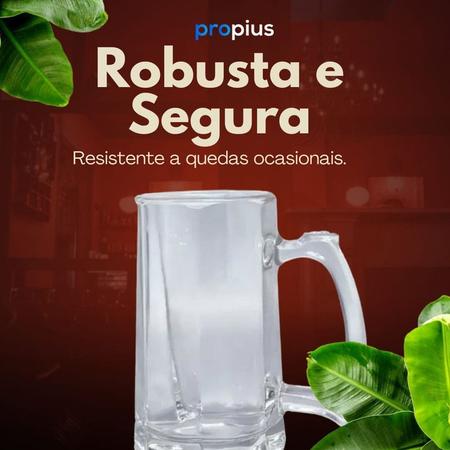 Imagem de Kit 4 Caneca Chopp 380ml Copo Cerveja Transparente Canelada Zero Grau Churrasco Decoração