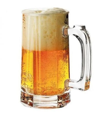 Imagem de Kit 4 Caneca de Chopp Cerveja Vidro Temperado Zero Grau