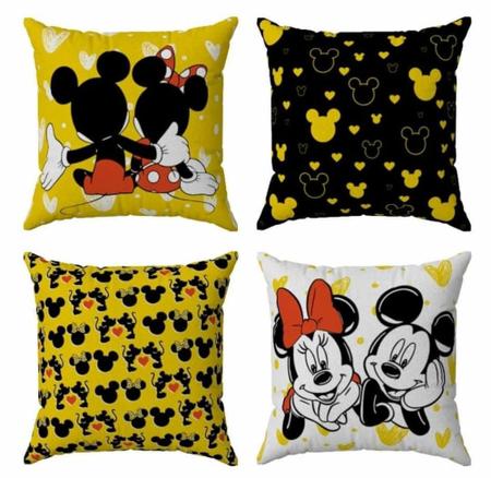 Imagem de Kit 4 Capas Da Minnie Mouse Decoração Quarto Menina Menino Varias Cores