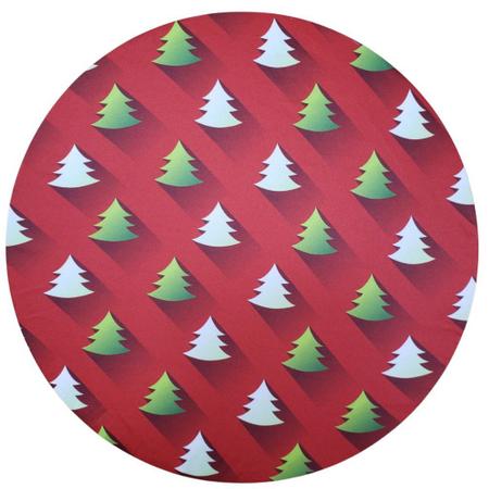 Imagem de Kit 4 Capas Sousplat Árvore de Natal Verde e Vermelho 35cmx35cm